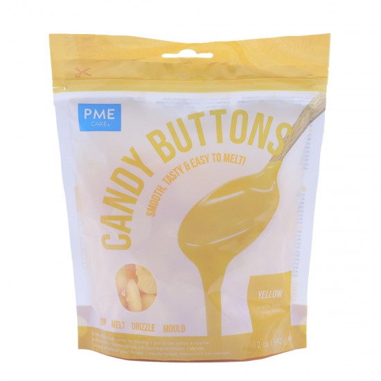 PME Candy Buttons -  Κίτρινο  340gr.