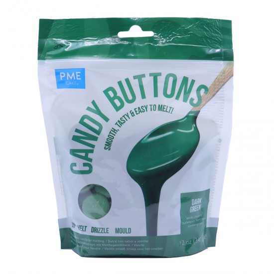 PME Candy Buttons - Σκούρο Πράσινο 340gr.