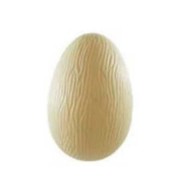 Αυγό Πασχαλινό σαγρέ 17 εκ με σοκολάτα Λευκό Γυμνό 250γρ.