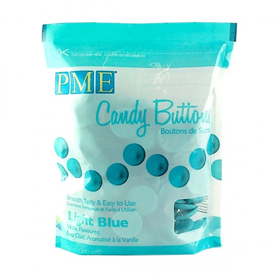 PME Candy Buttons - Γαλάζιο 340gr.