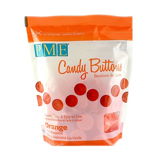 PME Candy Buttons -  Πορτοκαλί 340gr.