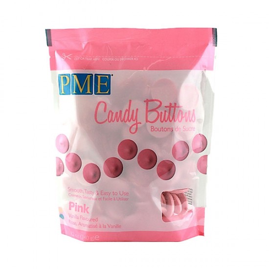 PME Candy Buttons -  Ροζ 340gr.