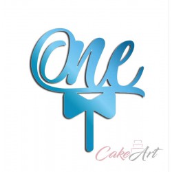 Topper ONE Παπιγιόν Μπλε Καθρέπτης Ακρυλικό 16 Χ 12εκ. 