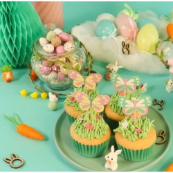 Πεταλούδες Topper για Cup Cakes 24 Τεμ.