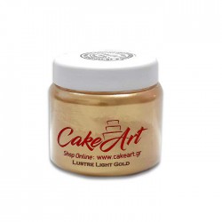 ΧΡΥΣΟ Ανοιχτό χρώμα γυαλάδας σε σκόνη 50g. - CakeArt