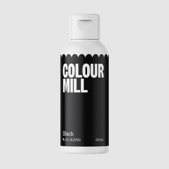 Μαύρο βρώσιμο χρώμα λιποδιαλυτό 100ml - Colour Mill