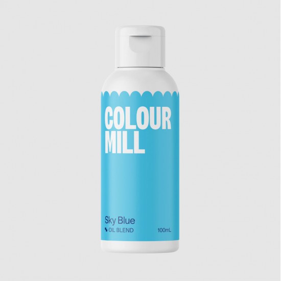 Sky Blue βρώσιμο χρώμα λιποδιαλυτό 100ml - Colour Mill