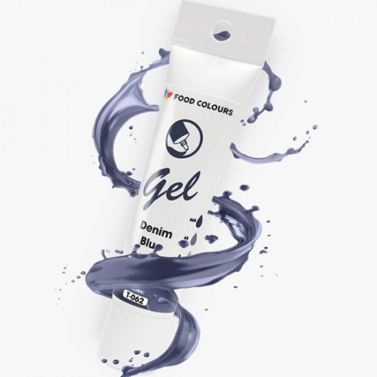 Μπλε Τζιν - Χρώμα τροφίμων σε τζελ 30g