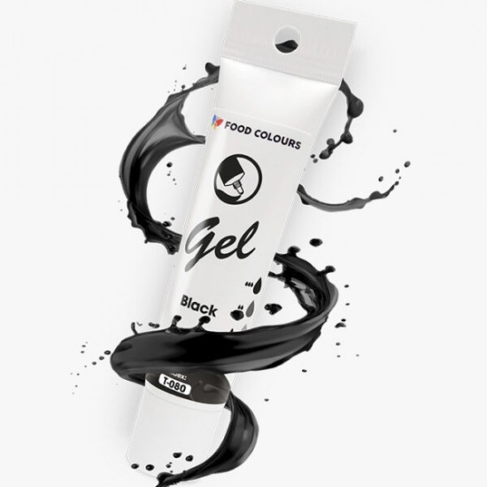 Μαύρο - Χρώμα τροφίμων σε τζελ 30g