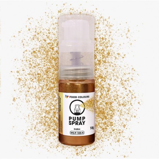 Xρυσό λαμπερό μεταλλικό χρώμα σε σπρέι με αντλία 10g  - Χωρίς Ε171