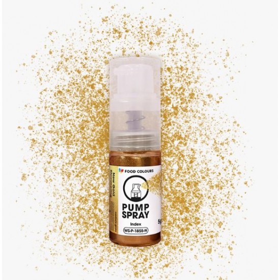 Xρυσό λαμπερό μεταλλικό χρώμα σε σπρέι με αντλία 5g  - Χωρίς Ε171
