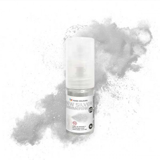 Ασημί λαμπερό μεταλλικό χρώμα σε σπρέι με αντλία 5g  - Χωρίς Ε171