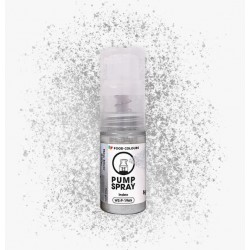 Ασημί Glitter μεταλλικό χρώμα σε σπρέι με αντλία 5g  - Χωρίς Ε171