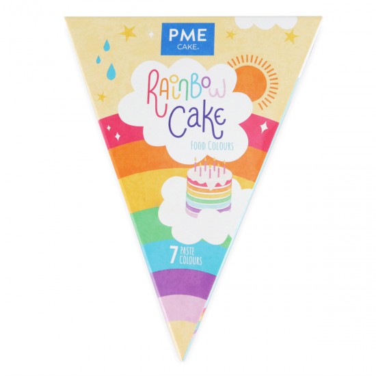 Σετ 7 χρωμάτων τροφίμων Rainbow Cake