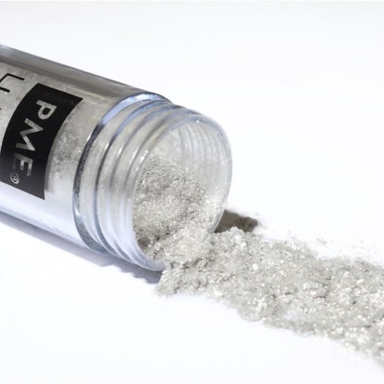 Ασημί Χιόνι - Βρώσιμη σκόνη γυαλάδας υψηλής ποιότητας 10γρ. - PME