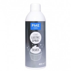 Ασημί Βρώσιμο Σπρέι Γυαλάδας της 400ml - PME 