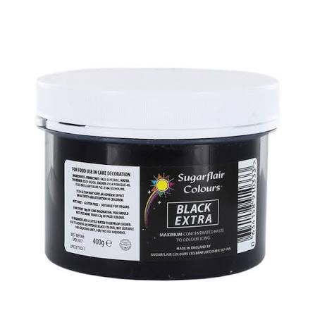 Χρώμα Πάστας της SugarFlear - Extra Μαύρο- 400ml.