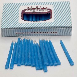 Κεράκια γενεθλίων απλά Μπλε 7εκ. - 100 TEM 