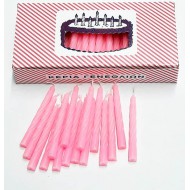 Κεράκια γενεθλίων απλά Ροζ 7εκ. - 100 TEM 