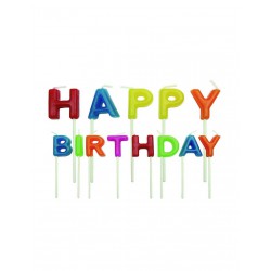 Σετ Κεριά HAPPY BIRTHDAY 13τεμ. 24mm