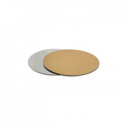 Δίσκος στρογγυλός Ασημί - Χρυσός - Πάχος 1,5χιλ. Διαμ.13εκ. (1τεμ.)