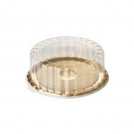 ΔΙΣΚΟΣ ΣΤΡΟΓΓΥΛΟΣ  ΧΡΥΣΟΣ  ΜΕ ΚΑΠΑΚΙ ΙΔΑΝΙΚΟ ΓΙΑ ΒΑΣΙΛΟΠΙΤΑ - 28εκ.