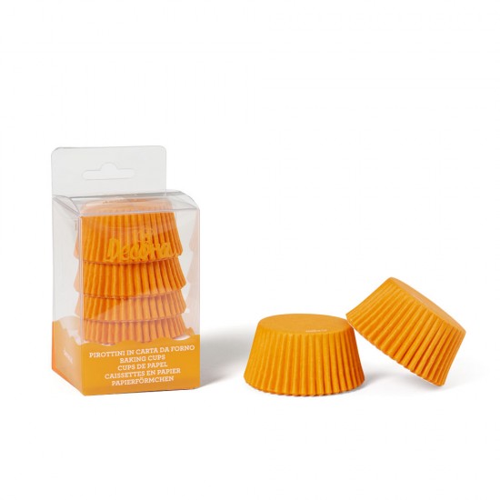 Πορτοκαλί Καραμελόχαρτα της Decora 75τεμ.