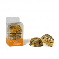 Χρυσά Μεταλλικά Καραμελόχαρτα ø 50 x 32 χιλ. ύψος - 60τεμ.