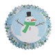 Χιονάνθρωπος - Αντικολλητικά Καραμελόχαρτα αλουμινίου της PME 30τεμ.