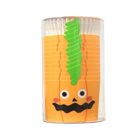 Jack-O-Lantern Κυπελλάκια ψησίματος PME ​​για το Halloween με θήκες για cupcakes -  (Σετ 12 τεμαχίων)