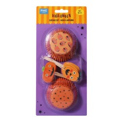 Jack-o-Lantern - Θήκες και διακοσμητικά για cupcakes Halloween