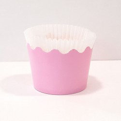 Κυπελάκια Cupcakes με καραμελόχαρτο Μικρά Δ5,7xΥ4εκ. - Ροζ - 65τεμ