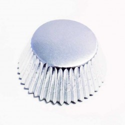 Ασημένια Μίνι μεταλλικά καραμελόχαρτα της PME 45τεμ