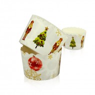 Χριστουγεννιάτικα Στρατιωτάκια - Θήκες Cupcakes με καραμελόχαρτο Μεγάλα Δ7xΥ4,5εκ. -  20τεμ