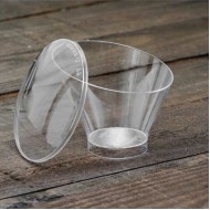 ΜΠΩΛ ΑΣΥΜΜΕΤΡΟ 130cc ΔΙΑΦΑΝΑ 30τεμ. ΜΕ Ή ΧΩΡΙΣ ΚΑΠΑΚΙ