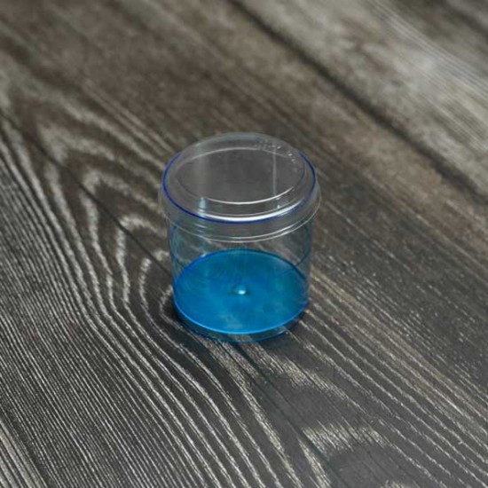 Μπλε Πλαστικά Ποτηράκια Γλυκού Στρογγυλά 85cc 24τεμ. Με ή χωρίς καπάκι