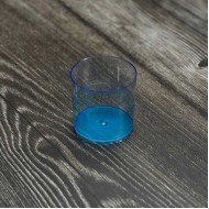 Μπλε Πλαστικά Ποτηράκια Γλυκού Στρογγυλά 85cc 24τεμ. Με ή χωρίς καπάκι