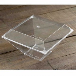 Μπώλ διαμάντι 1.050ml. Διάφανo με ή χωρίς καπάκι 60τεμ.