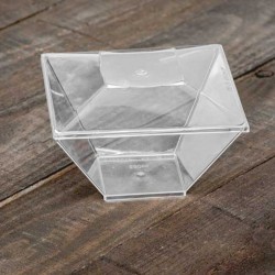 Μπώλ διαμάντι 550ml. Διάφανo με ή χωρίς καπάκι 50τεμ.