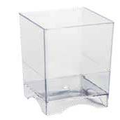 Πλαστικά Ποτηράκια Γλυκού Κύβος 85cc Διάφανα 30τεμ.