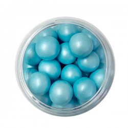 Μπλε Μεταλλιζέ Μεγάλες Crunchy Πέρλες Δ1,8εκ. 130γρ