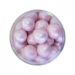 Ρόζ Μεταλλιζέ Μεγάλες Crunchy Πέρλες Δ1,8εκ. 150γρ