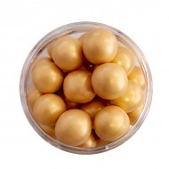 Χρυσές Μεταλλιζέ Μεγάλες Crunchy Πέρλες Δ1,8εκ. 130γρ