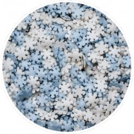 Λευκές Μπλε Mix Χιονονιφάδες 400g. 7χιλ