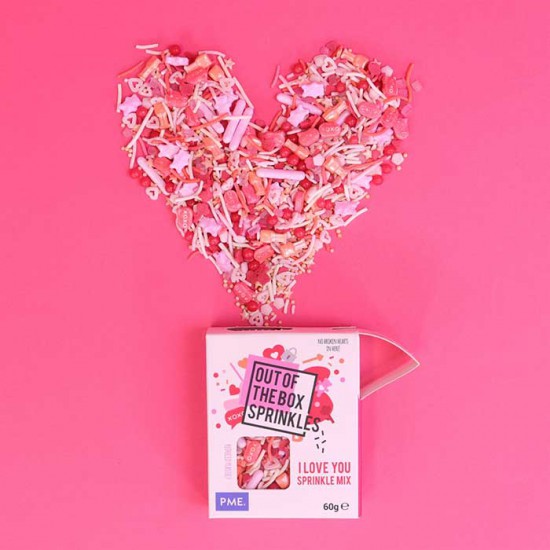 LOVE YOU Sprinkle Mix 60g - PME