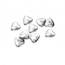 Ασημί Καρδούλες Ζάχαρης 200γρ.