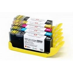 Σετ 5 Βρώσιμα Μελάνια KopyForm με Chip (CLI-581)