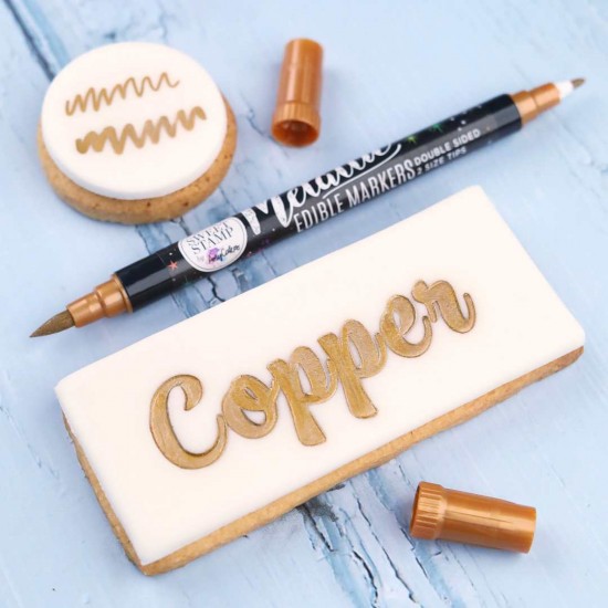 Μαρκαδόρος Τροφίμων Υψηλής Ποιότητας - ΜΠΡΟΝΖΕ ΜΕΤΑΛΛΙΚΟ