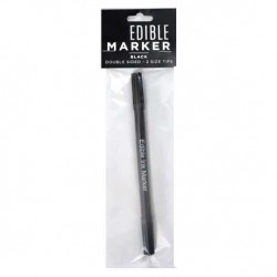 Μαρκαδόρος Τροφίμων με 2 άκρα - ΜΑΥΡΟ - BLACK