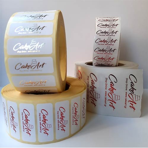 10.000 Αυτοκόλλητα σε Ρολό για Γλυκά 3.5x2εκ. 1 Χρώμα